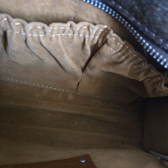 Patricia Nash Brown and Blue Floral Embossed Clutch - Picture 11 of 12